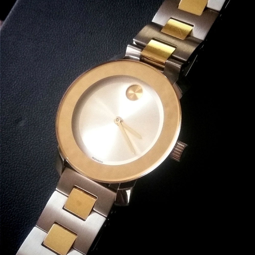 Brand new movado bold two tone ladies watch
